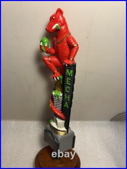 NOLA BREWING RED MECHA VEGETARIAN HOPZILLA MONSTER Draft tap handle LOUISIANA