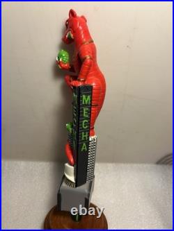 NOLA BREWING RED MECHA VEGETARIAN HOPZILLA MONSTER Draft tap handle LOUISIANA
