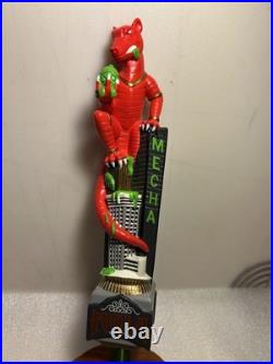 NOLA BREWING RED MECHA VEGETARIAN HOPZILLA MONSTER Draft tap handle LOUISIANA