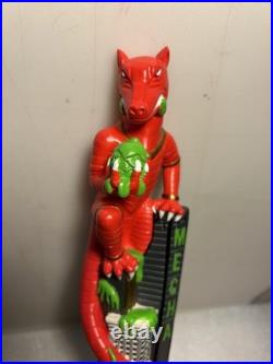 NOLA BREWING RED MECHA VEGETARIAN HOPZILLA MONSTER Draft tap handle LOUISIANA