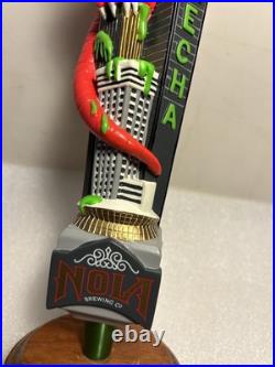 NOLA BREWING RED MECHA VEGETARIAN HOPZILLA MONSTER Draft tap handle LOUISIANA