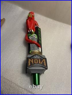 NOLA BREWING RED MECHA VEGETARIAN HOPZILLA MONSTER Draft tap handle LOUISIANA