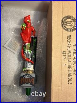 NOLA BREWING RED MECHA VEGETARIAN HOPZILLA MONSTER Draft tap handle LOUISIANA