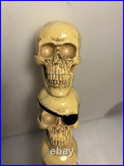 NORTHWEST BREWING BARON 3 SKULLS BLOOD ORANGE Draft beer tap handle. WASHINGTON