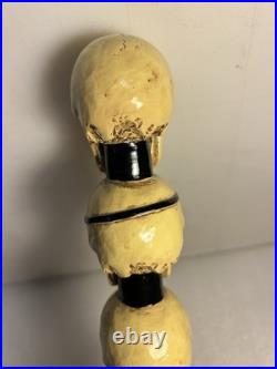 NORTHWEST BREWING BARON 3 SKULLS BLOOD ORANGE Draft beer tap handle. WASHINGTON