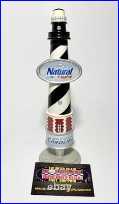 Natural Light Beer Lighthouse Carolina Beer Tap Handle 8.75 Tall New Rare