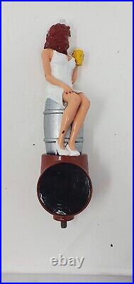 Naughty Nurse City Steam Beauty Sexy Red Head 11 Draft Beer Tap Handle