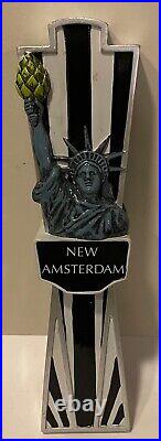 New Amsterdam Statue Of Liberty 2 Sided Beer Tap Handle