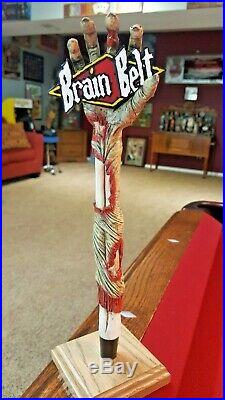 New And Rare Brain Belt Brewing Zombie Hand Beer Tap Handle