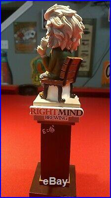 New And Rare Right Mind Brewing Albert Einstein Beer Tap Handle