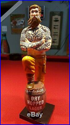 New Charlie Wells Brewery Tatted Man Beer Tap Handle