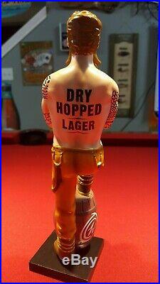 New Charlie Wells Brewery Tatted Man Beer Tap Handle