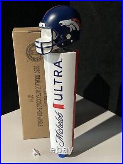 New Denver Broncos Football Michelob Ultra Short Beer Tap Handle Topper Lot