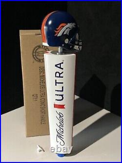 New Denver Broncos Football Michelob Ultra Short Beer Tap Handle Topper Lot