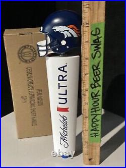 New Denver Broncos Football Michelob Ultra Short Beer Tap Handle Topper Lot