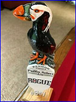 New & Extremely Rare Rogue Brewery Puffin Select Ale Beer Tap Handle