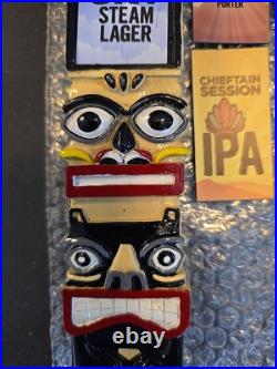 New Half Day Brewing Tap Handle Indian Totem Pole Black Eye Balls With5 Tap Magnet