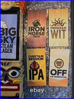 New Half Day Brewing Tap Handle Indian Totem Pole Black Eye Balls With5 Tap Magnet
