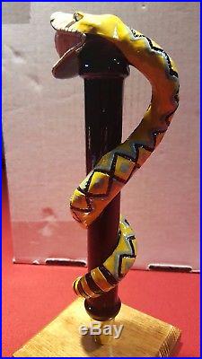 New Ind. Wells Brewery Mojave Gold Snakehead Beer Tap Handle