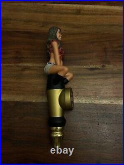 New KNOTTY BRUNETTE Twin Peaks Sexy Lady beer tap handle Hot Girl Rare HTF