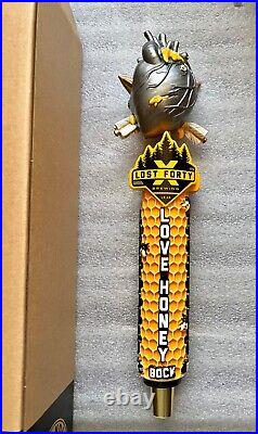 New Lost Forty Brewing Love Honey Bock Tap Handle