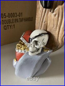 New Mission Double Ipa Shipwreck Beer Tap Handle Pirate Skull Kegerator Lot