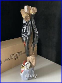 New Mission Double Ipa Shipwreck Beer Tap Handle Pirate Skull Kegerator Lot