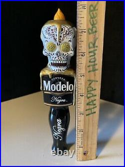 New Modelo Negra Day Of The Dead Sugar Skull Beer Tap Handle Dia De Los Muertos