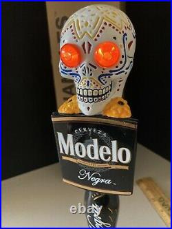 New Negra Modelo Light Up Sugar Skull Beer Tap Handle For Bar Kegerator Lot DDLM