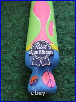 New Pabst Blue Ribbon Beer Tap Handle Magic Mushroom Pbr Art Lava Lamp Peace Bar