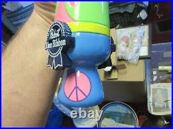 New Pabst Blue Ribbon Beer Tap Handle Magic Mushroom Pbr Art Lava Lamp Peace Bar