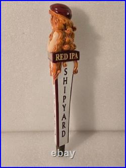 New Rare Beauty Shipyard Red Rye Sexy Sailor Girl NIB 12 Beer Tap Handle NOS