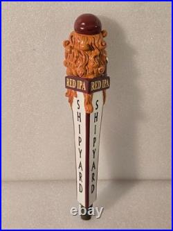 New Rare Beauty Shipyard Red Rye Sexy Sailor Girl NIB 12 Beer Tap Handle NOS