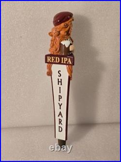 New Rare Beauty Shipyard Red Rye Sexy Sailor Girl NIB 12 Beer Tap Handle NOS