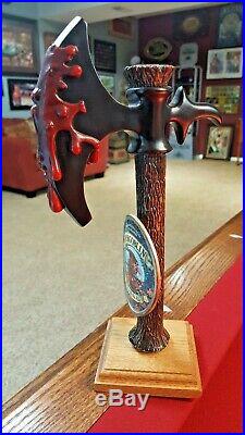 New & Rare Wychwood Brewery Bloody Axe Beer Tap Handle