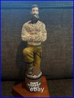 New Rarecharlie Wellsdry Hopped Lager Tattooed Lumberjack Tap Handle/england