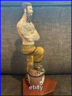 New Rarecharlie Wellsdry Hopped Lager Tattooed Lumberjack Tap Handle/england