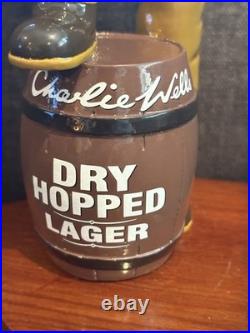 New Rarecharlie Wellsdry Hopped Lager Tattooed Lumberjack Tap Handle/england