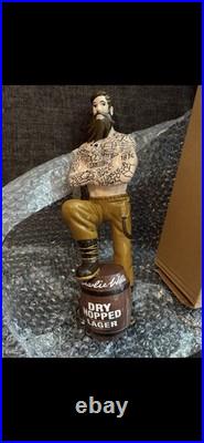 New Rarecharlie Wellsdry Hopped Lager Tattooed Lumberjack Tap Handle/england