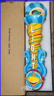 New South Beach Brewing Light Clam Shell Tap Handle