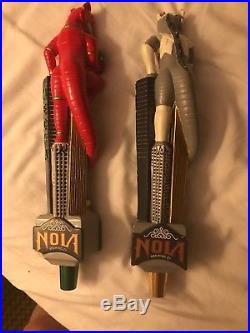 New in box Mechahopzilla Nola Brewing Company Beer Tap Handle, red used