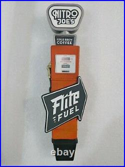 Nitro Joe's Flite Fuel Old Gas Tank Cold Brew Coffee 10.5 Draft Beer Tap Handle