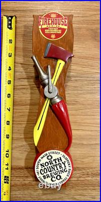 North Country Beer Tap Handle Knob Keg Bar Draft Top Brewing Co Firehouse Red