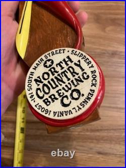 North Country Beer Tap Handle Knob Keg Bar Draft Top Brewing Co Firehouse Red