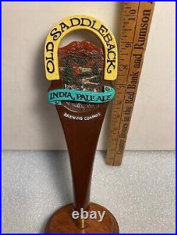 OLD SADDLEBACK BREWING INDIA PALE ALE SCENIC Draft Beer Tap Handle. NEW YORK OLD SADDLEBACK BREWING INDIA PALE ALE SCENIC Draft Beer Tap Handle. NEW YORK