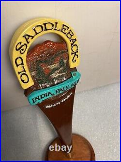 OLD SADDLEBACK BREWING INDIA PALE ALE SCENIC Draft Beer Tap Handle. NEW YORK OLD SADDLEBACK BREWING INDIA PALE ALE SCENIC Draft Beer Tap Handle. NEW YORK