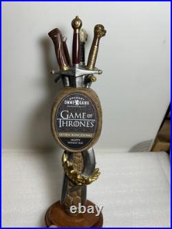 OMMEGANG GAME OF THRONES IRON THRONE KINGS SWORDS draft beer tap handle NEW YORK