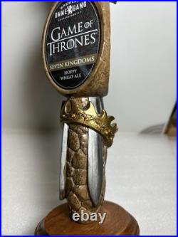 OMMEGANG GAME OF THRONES IRON THRONE KINGS SWORDS draft beer tap handle NEW YORK
