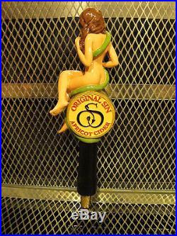 ORIGINAL SIN HARD CIDER NEW Figural SEXY Lady & Snake Apricot Beer Tap Handle