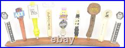 Oak Whiskey Barrel Stave 9 Beer Tap Handle Display